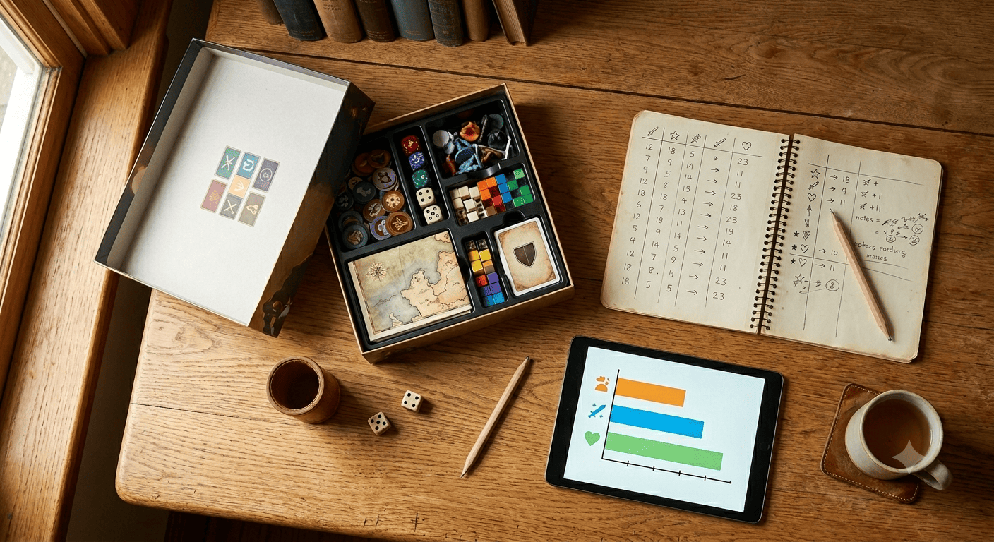 Bénévole de ludothèque qui analyse des statistiques de prêt sur un tableau de bord numérique